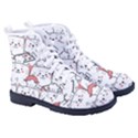 Cute Cat Chef Cooking Seamless Pattern Cartoon Kid s High-Top Canvas Sneakers View3