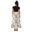 Seamless Pattern With Cute Sloths Tiered Ruffle Maxi Skirt View4