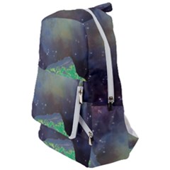 Psychedelic Universe Color Moon Planet Space Travelers  Backpack by Cendanart