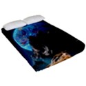 Aesthetic Psychedelic Drawings Art Acid Space Fitted Sheet (California King Size) View2