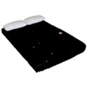 Sky Black Star Night Space Edge Super Dark Universe Fitted Sheet (Queen Size) View2