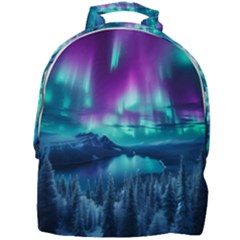 Lake Aurora Borealis Mini Full Print Backpack by Ndabl3x