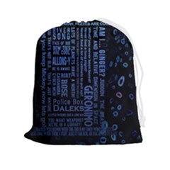 Doctor Who Tardis Drawstring Pouch (2xl) by Cendanart