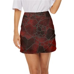 Mosaic Glass Glass Mosaic Colorful Mini Front Wrap Skirt by Cendanart