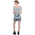 Japanese Wave Pattern Women s Ripstop Shorts View2