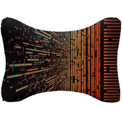 Data Abstract Abstract Background Background Seat Head Rest Cushion by Cendanart
