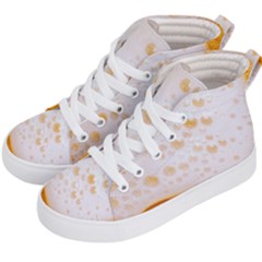 Beer Foam Texture Macro Liquid Bubble Kids  Hi-top Skate Sneakers by Cemarart