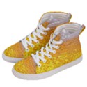 Liquid Bubble Drink Beer With Foam Texture Women s Hi-Top Skate Sneakers View2