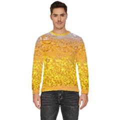 Liquid Bubble Drink Beer With Foam Texture Men s Fleece Sweatshirt by Cemarart