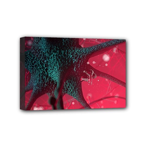 Coronavirus Corona Virus Mini Canvas 6  X 4  (stretched) by Cemarart