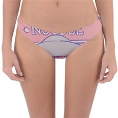 Ramen Kawaii Aesthetic Pink Reversible Hipster Bikini Bottoms by Cemarart