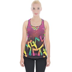 Dancing Colorful Disco Piece Up Tank Top by Bajindul
