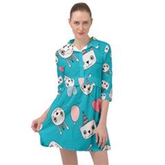 Cat Bunny Mini Skater Shirt Dress by Grandong