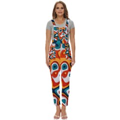 Colors Pastel Patterns Women s Pinafore Overalls Jumpsuit by Grandong