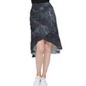 Abstract Tech Computer Motherboard Technology Frill Hi Low Chiffon Skirt View1