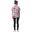 Owl Pattern Kids  Short Sleeve Shirt View2