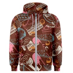Sweet Food Seamless Pattern Men s Zipper Hoodie by Cemarart