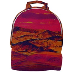 Time Wind Polishpattern Architecture Building City Cityscape Nature Pop-art Pop Surrealism  Retrowave Mini Full Print Backpack by Cemarart