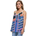 Fantasy City Architecture Building Cityscape Casual Spaghetti Strap Chiffon Top View2