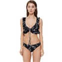 Knowledge Drawing Education Science Low Cut Ruffle Edge Bikini Set View1