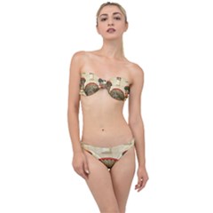Egyptian Architecture Column Classic Bandeau Bikini Set by Proyonanggan