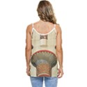 Egyptian Architecture Column Casual Spaghetti Strap Chiffon Top View4