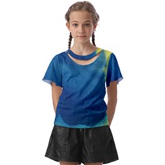 Plus, Curved Kids  Front Cut T-shirt by nateshop