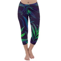 Tree Leaves Capri Winter Leggings  by nateshop