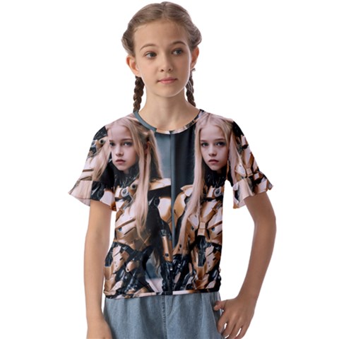 Img 20240116 154225 Kids  Cuff Sleeve Scrunch Bottom T-shirt by Don007