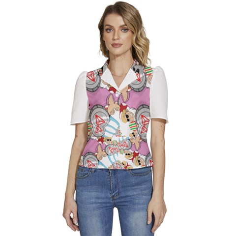 Imfd Trx Puffed Short Sleeve Button Up Jacket by imanmulyana