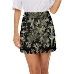 Weave Haeckel Lichenes Photobionten Mini Front Wrap Skirt by Cemarart