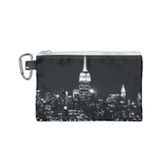 Photography Of Buildings New York City  Nyc Skyline Canvas Cosmetic Bag (small) by Cemarart