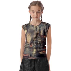 Braunschweig City Lower Saxony Kids  Raglan Cap Sleeve T-shirt by Cemarart