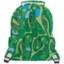 Golf Course Par Golf Course Green Rounded Multi Pocket Backpack View3