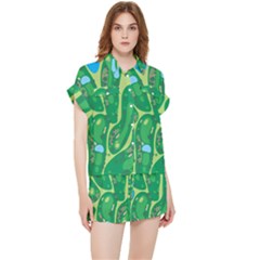 Golf Course Par Golf Course Green Chiffon Lounge Set by Cemarart