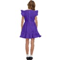 Ultra Violet Purple Kids  Winged Sleeve Dress View4