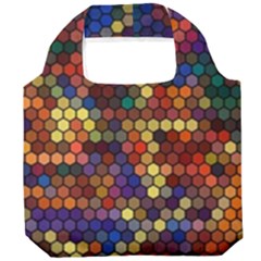 Hexagon Honeycomb Pattern Design Foldable Grocery Recycle Bag by Ndabl3x