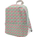 Mosaic Hexagon Honeycomb Zip Up Backpack View1