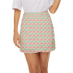 Mosaic Hexagon Honeycomb Mini Front Wrap Skirt by Ndabl3x