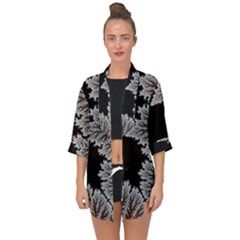Astrology Surreal Surrealism Trippy Visual Art Open Front Chiffon Kimono by Bedest