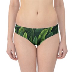 Green Leaves Hipster Bikini Bottoms by goljakoff