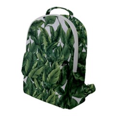 Tropical Leaves Flap Pocket Backpack (large) by goljakoff