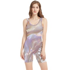 Silk Waves Abstract Women s Wrestling Singlet by Cemarart