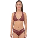 Hexagon Motif Geometric Tribal Style Pattern Double Strap Halter Bikini Set View1