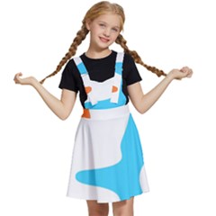 Warp Lines Colorful Multicolor Kids  Apron Dress by Cemarart