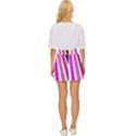 Colorful Multicolor Colorpop Flare Mini Front Wrap Skirt View4