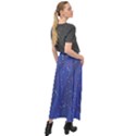 Texture Multicolour Ink Dip Flare Velour Split Maxi Skirt View2