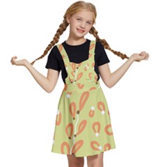 Pattern Leaves Print Background Kids  Apron Dress by Cemarart