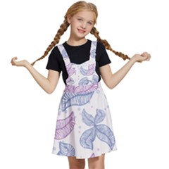 Boho Bohemian Flower Beige Brown Kids  Apron Dress by Cemarart