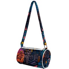 Wallet City Art Graffiti Mini Cylinder Bag by Bedest